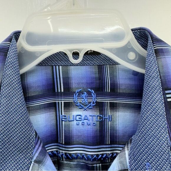 Bugatchi Uomo classic fit long sleeve button down shirt men's xl - Picture 4 of 5